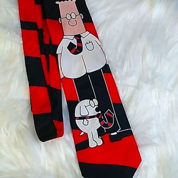Dilbert Dogbert comic silk tie - Picture 5 of 14